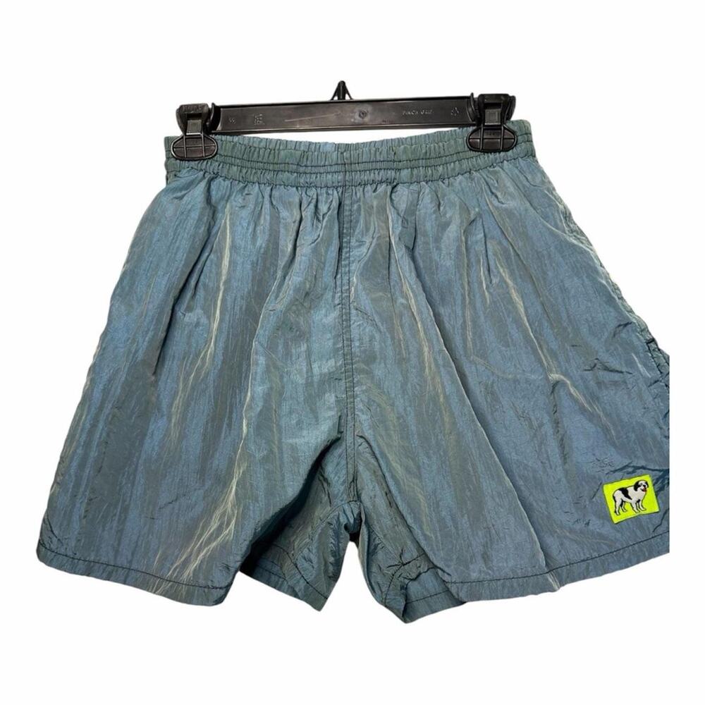 Vintage BigDog nylon blue surf shorts